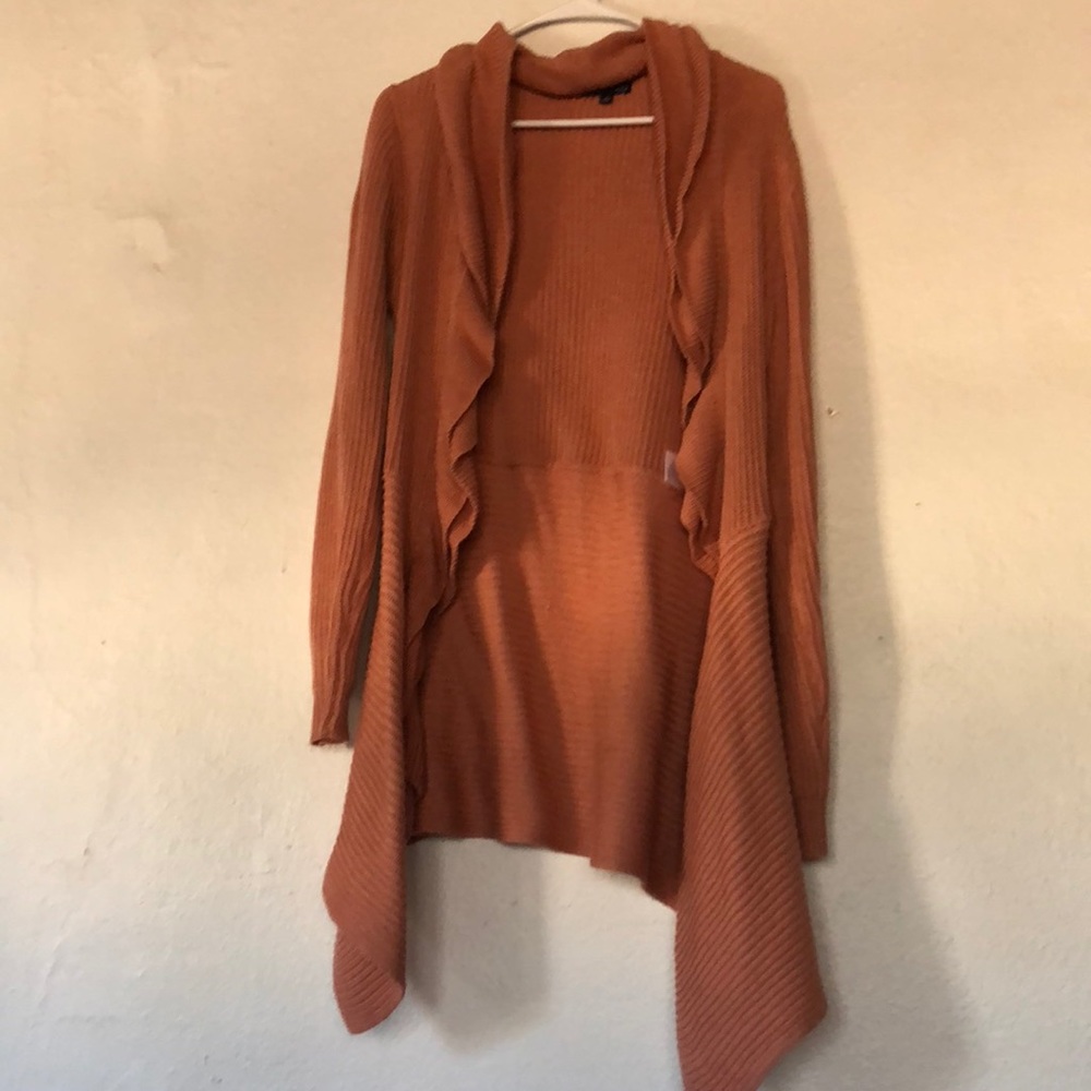 Soft Fluttering Peach Knit Cardigan